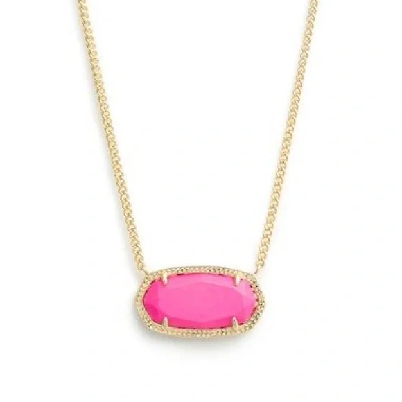 Hot Pink Kendra Scott Dylan Pendant Necklace - Picture 1 of 8